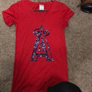 Victoria’s Secret Angels baseball bling shirt !